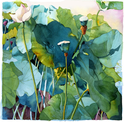 Watercolor painting reproduced as limited edition giclee print